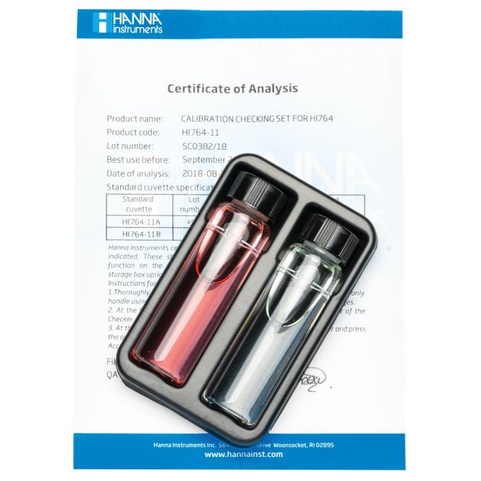 Marine Nitrite Ultra Low Range Checker® HC Calibration Check Set - HI764-11
