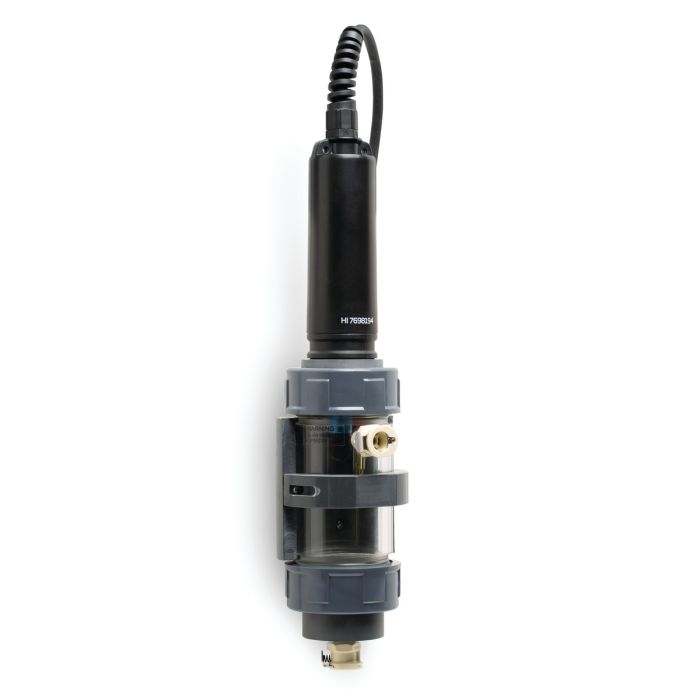 Long,  Quick-Release Flow Cell for HI9829 Multiparameter Portable Meter - HI7698297