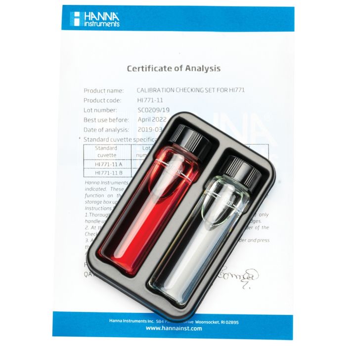 Chlorine Ultra High Range Checker® HC Calibration Check Set - HI771-11