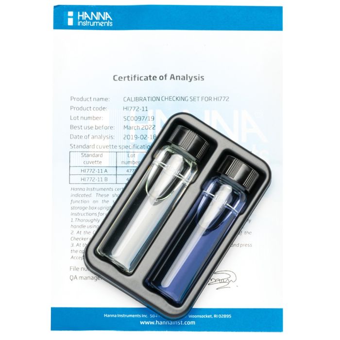 Marine Alkalinity (dKH) Checker® HC Calibration Check Set - HI772-11