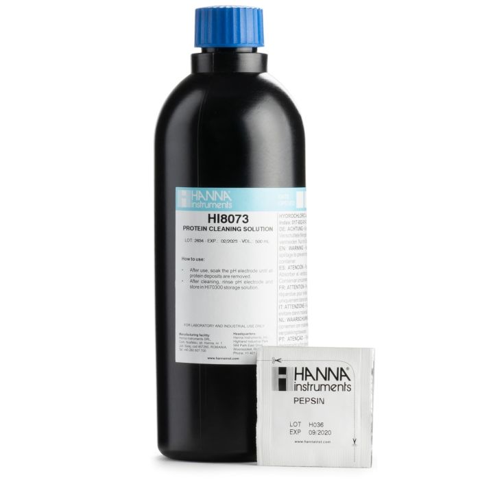 Cleaning Solution for Proteins in FDA Bottle (500 mL) - HI8073L