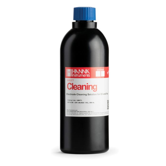 Cleaning Solution for Oil and Fats in FDA Bottle (500 mL)-HI8077L