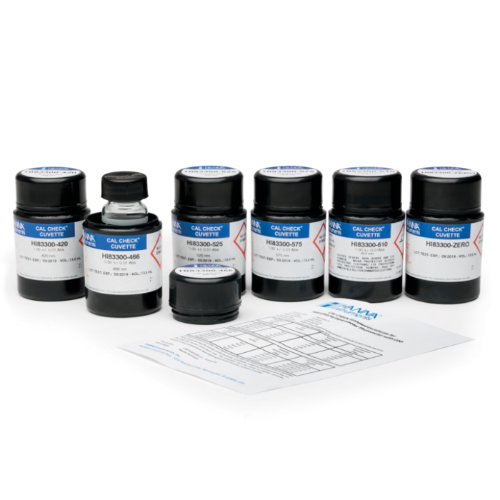 CAL Check Cuvette Kit for HI83399 Water and Wastewater Photometer - HI83399-11
