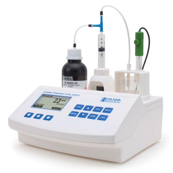 Mini-Titrator for Measuring Titratable Acidity in Wine - HI84502-02