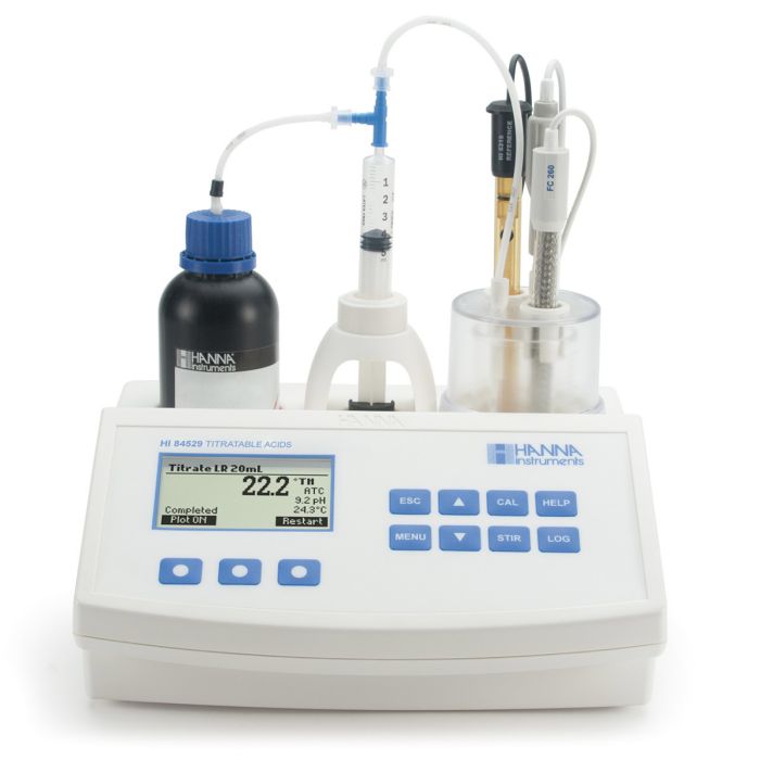 Mini Titrator for Measuring Titratable Acidity in Dairy Products - HI84529-02
