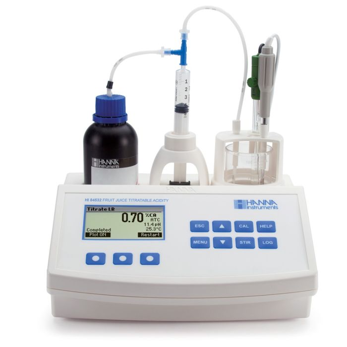 Mini Titrator for Measuring Titratable Acidity in Fruit Juice - HI84532-02