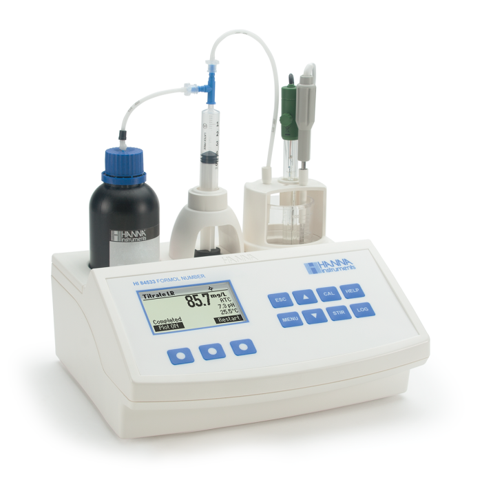 Mini Titrator  for Measuring Formol Number in Wine and Fruit Juice - HI84533