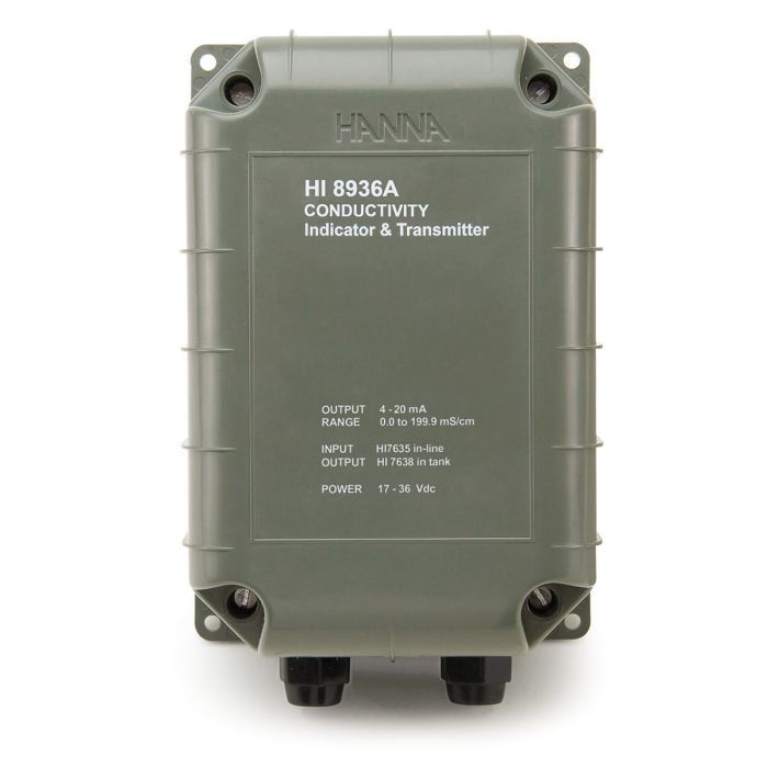 Conductivity Transmitters to use with Four-ring Probe - HI8936-0 to 1999 µS/cm-Without LCD