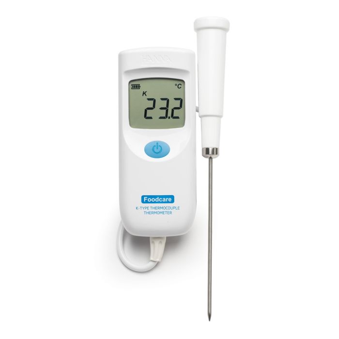 Foodcare K-Type Thermocouple Thermometer with Fixed Attached Probe - HI935007