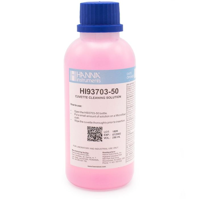Cuvette Cleaning Solution (230 mL) - HI93703-50