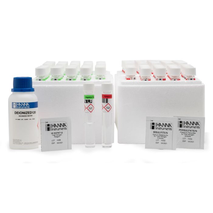 Total Nitrogen Low Range Reagents with Barcode Recognition (50 tests) - HI94767A-50
