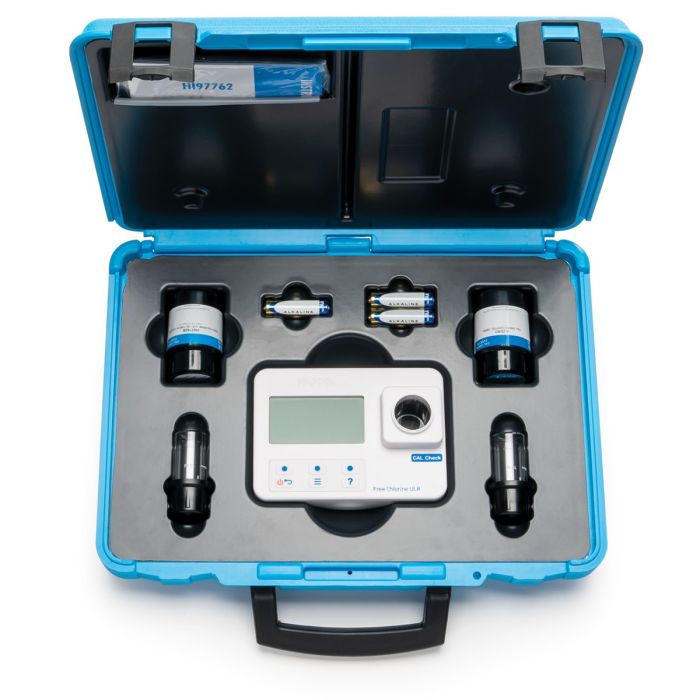 Free Chlorine Ultra Low Range Portable Photometer with CAL Check- Kit- HI97762C