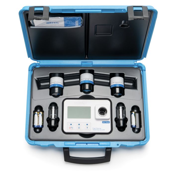 Free Chlorine and UHR Total Chlorine Portable Photometer-Kit - HI97771C