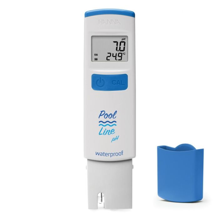 Pool Line pH &amp; Temperature Pocket Tester with 0.1 pH Resolution - HI981074