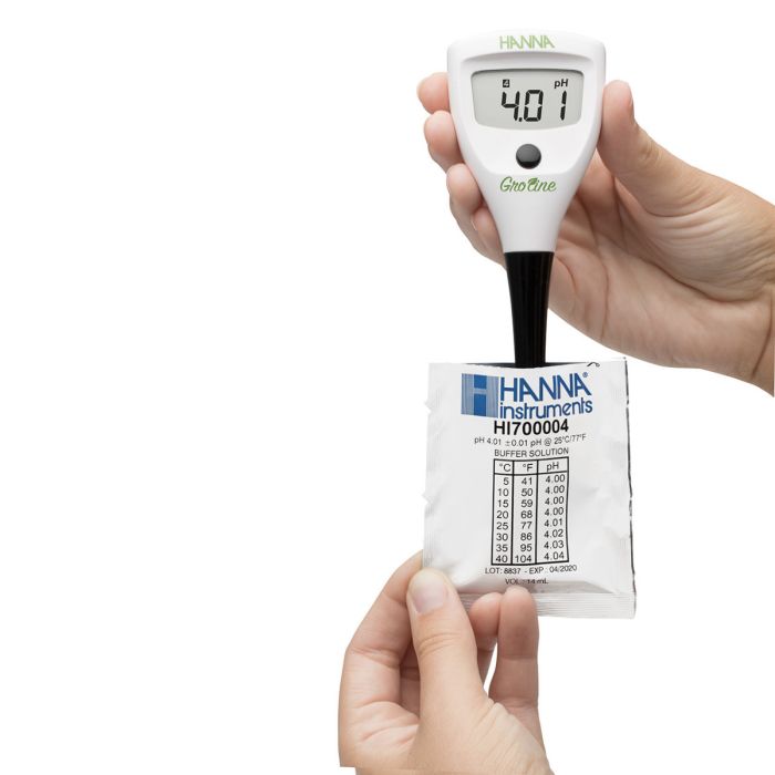 GroLine Hydroponics pH Tester with 0.01 Resolution - HI98115