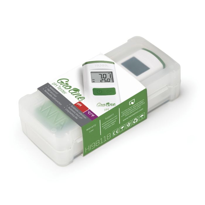GroLine Waterproof pH Tester with 0.01 Resolution  - HI98118