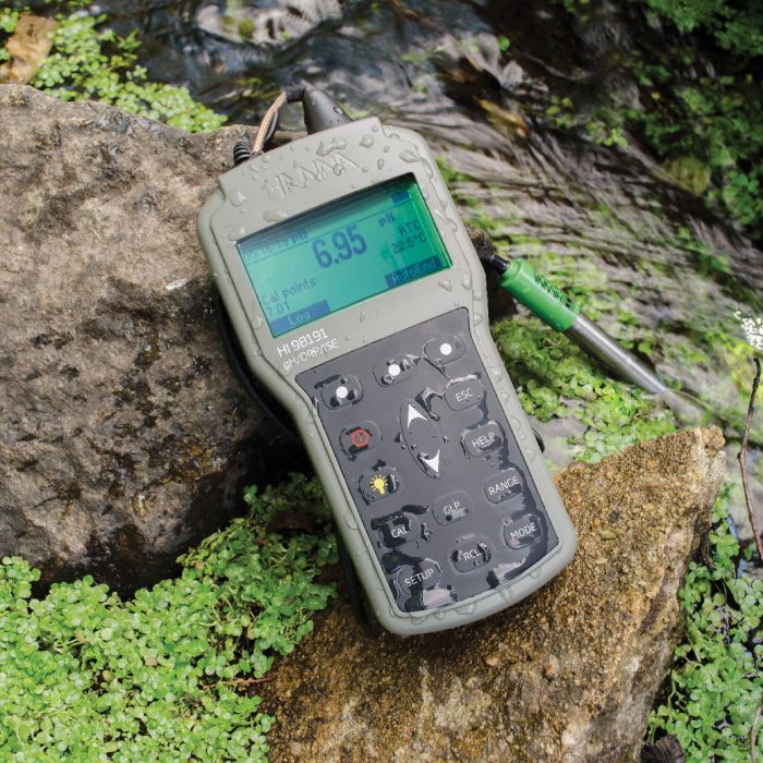 Professional Waterproof Portable pH/ORP/ISE Meter - HI98191