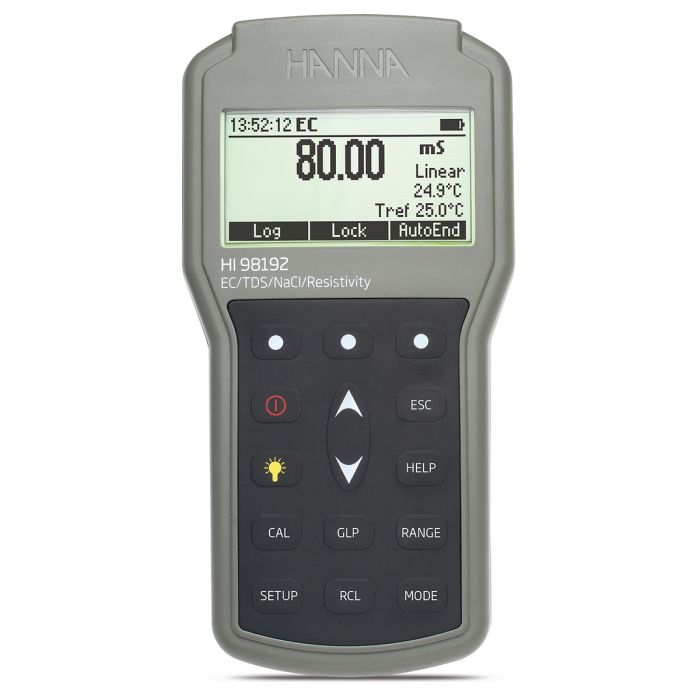 Waterproof Portable EC/TDS/Resistivity/Salinity Meter - HI98192