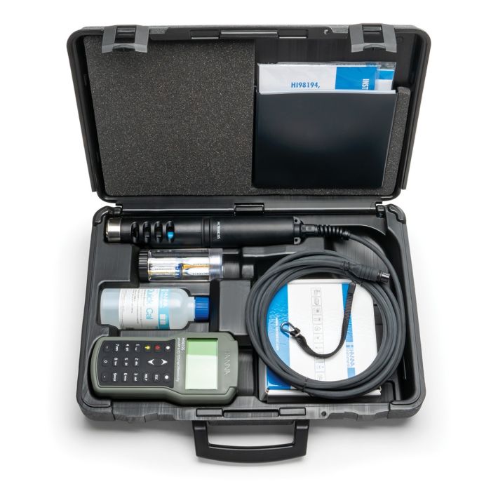 Multiparameter pH/ORP/EC/Pressure/Temperature Waterproof Meter, 4m cable - HI98195