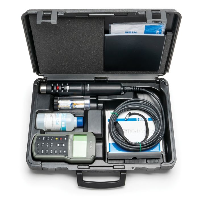 Multiparameter pH/ORP/DO/Pressure/Temperature Waterproof Meter, 4m cable - HI98196
