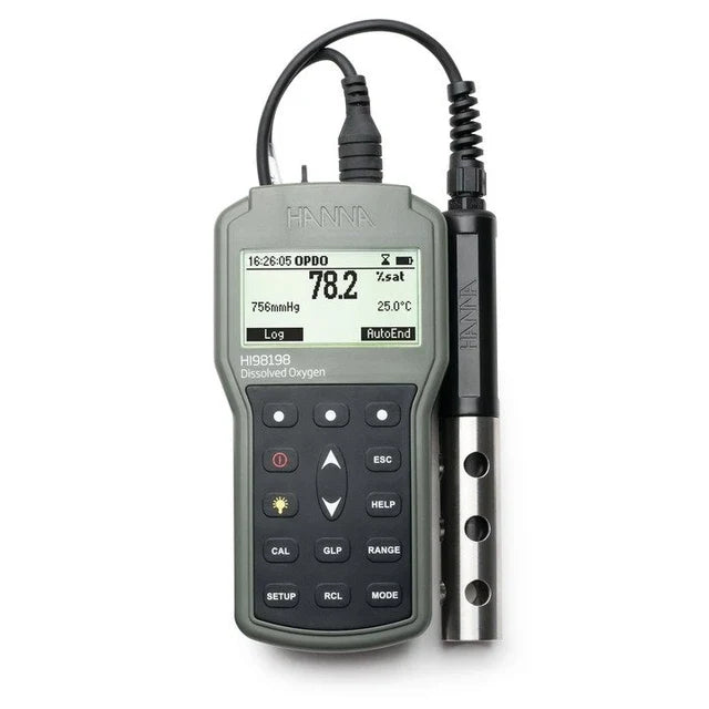 opdo Waterproof Optical Dissolved Oxygen Meter, 4m cable - HI98198