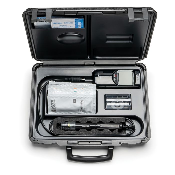 Portable Waterproof pH/EC/TDS Meter (High Range) - HI991301