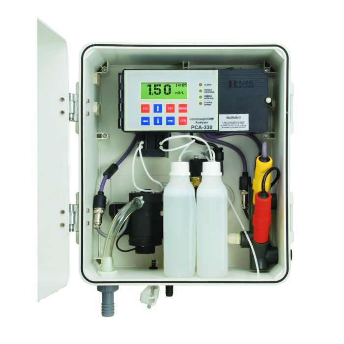 Chlorine, pH, ORP, and Temperature Analyzers - PCA300 Series-PCA330 Chlorine, pH, ORP & Temperature - PCA330-2