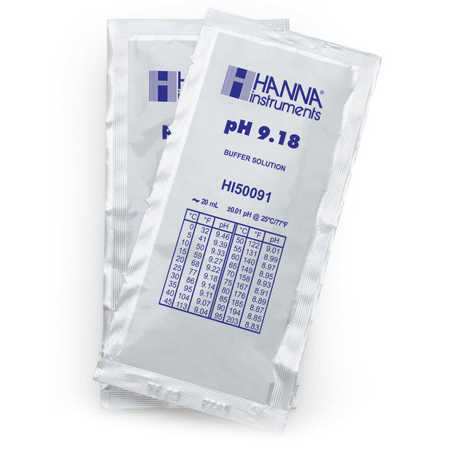 pH 9.18 Technical Calibration Buffer (25 x 20 mL) Sachets- HI50091-02