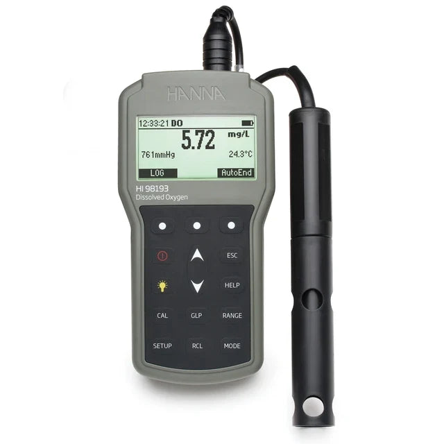 Waterproof Portable Dissolved Oxygen and BOD Meter, 4m cable - HI98193