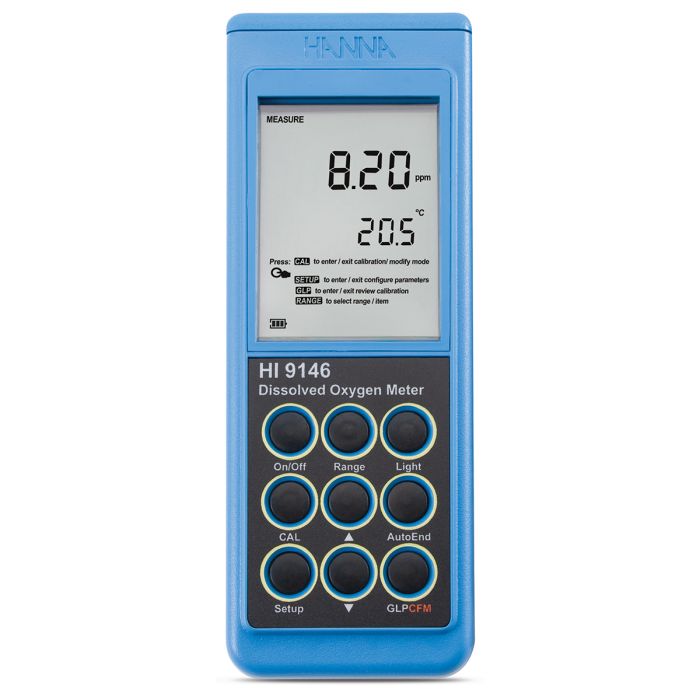 Portable Dissolved Oxygen Meter, 10m (32.8') - HI9146