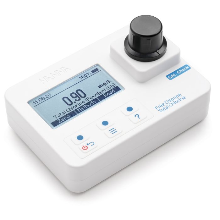 Free and Total Chlorine Portable Photometer with CAL Check- Meter Only - HI97711