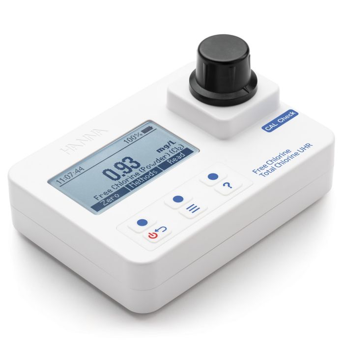 Free Chlorine and UHR Total Chlorine Portable Photometer- Meter Only - HI97771