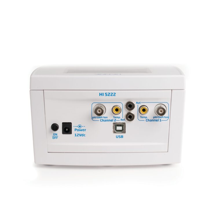 Laboratory Research Grade Two Channel Benchtop pH/mV/ISE Meter - HI5222-02