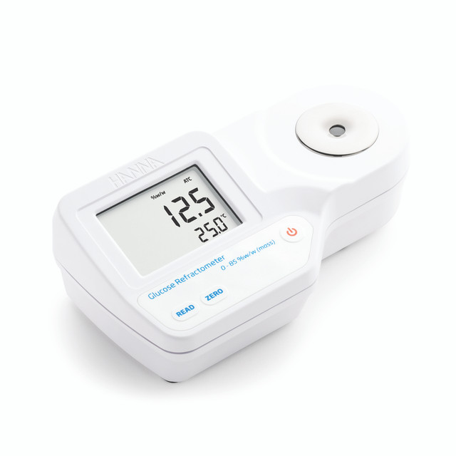 Digital Refractometer for % Glucose by Weight Analysis